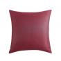 Platinum Lisbon Cabernet Yarn Dyed Crinkle Jacquard European Pillowcase | 65x65cm | Cabernet